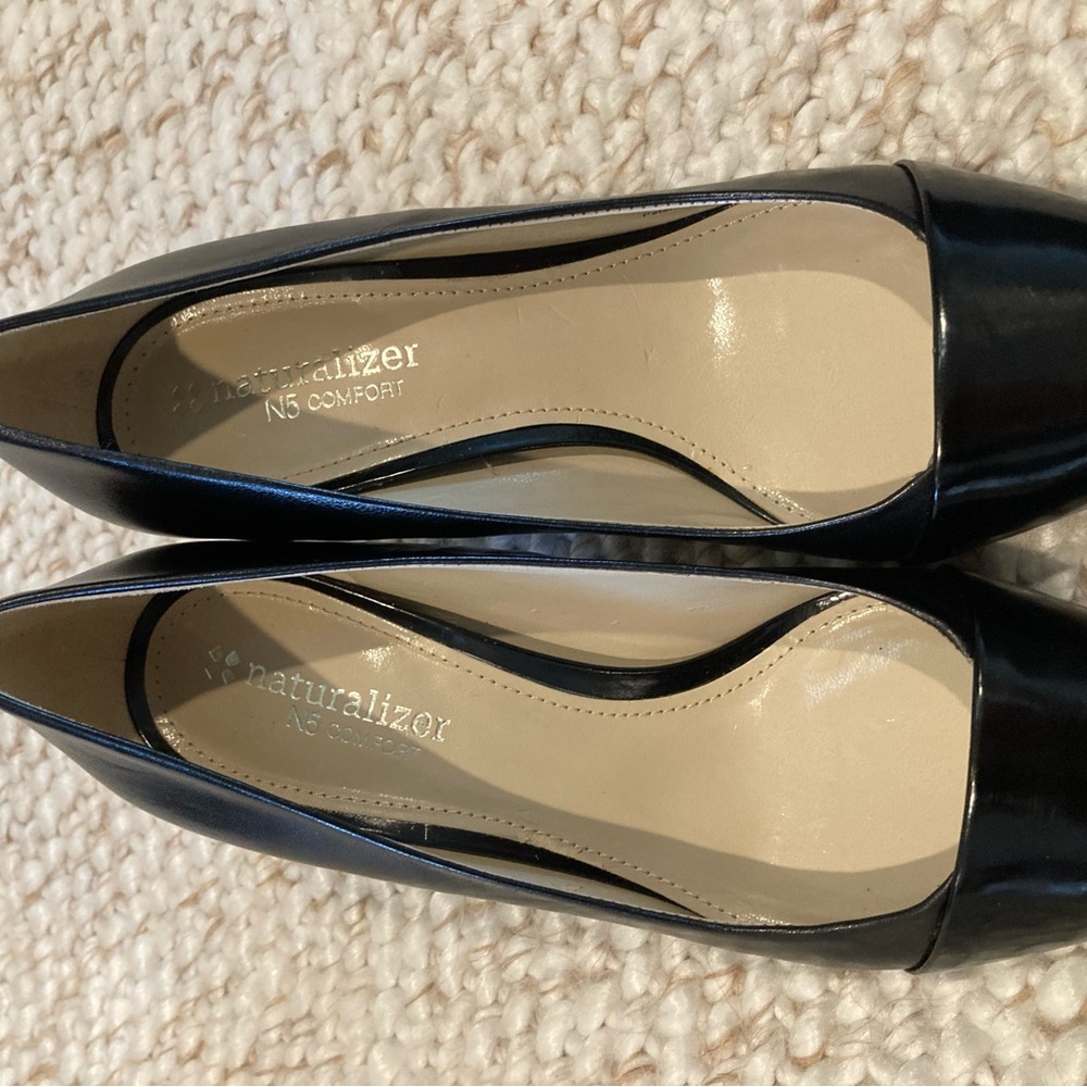 NWT Naturalizer Elegant Black Leather Heels (Sz 6M) - Picture 5 of 8